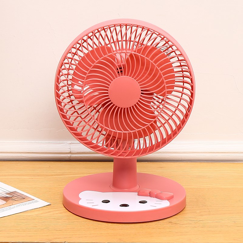 床头扇桌面台扇家用插电型台式大功率强力可摇头厨房小风扇带遥控