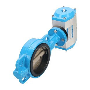 气动蝶阀 D671X 对夹式气动蝶阀 DN40 50 65 80 100 125 150 200