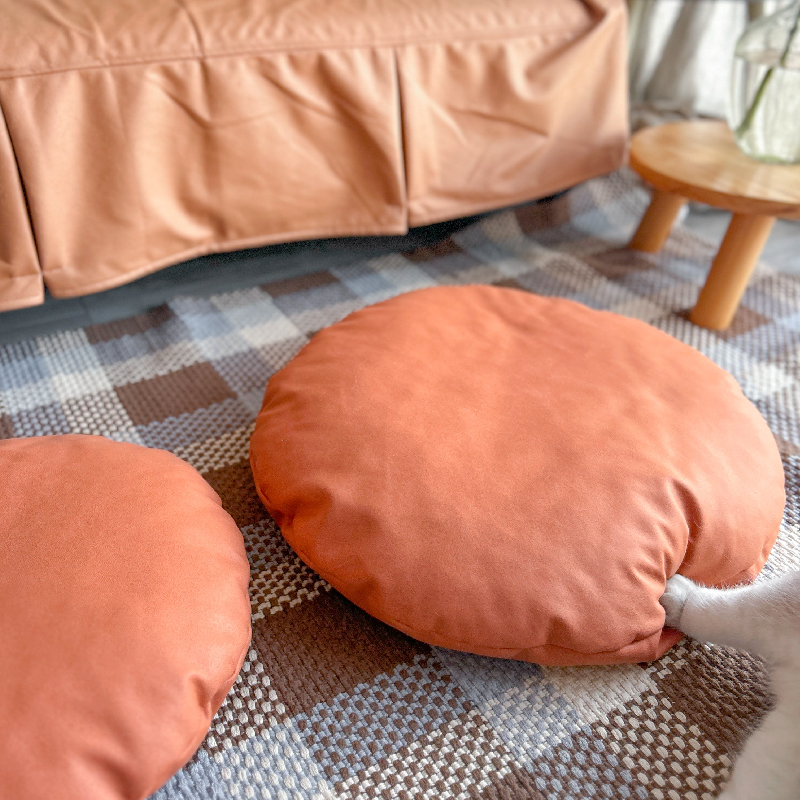 宠物垫子猫垫子猫窝垫圆形地垫夏季清凉不沾毛易清理狗垫子睡觉用