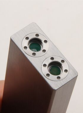 LED手电筒激光两用不锈钢方碑三五电子SANWU指星笔镭射激光手电筒