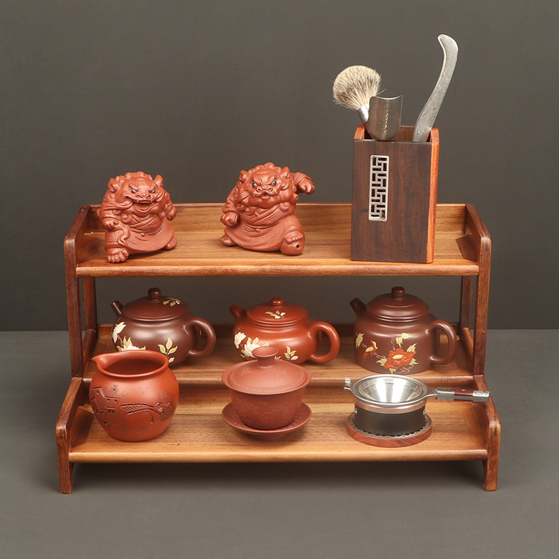 北美黑胡桃木博古架桌面小型多宝阁茶壶架子摆件茶杯茶具置物架,住宅家具,多宝格/博古架,淘宝优惠券,粉丝福利购,淘宝优惠卷