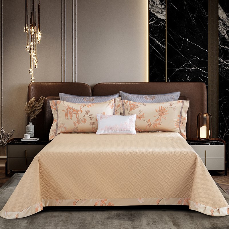 奢华别墅欧式100S高端四件套提花床上用品纯棉床单床笠床盖款套件