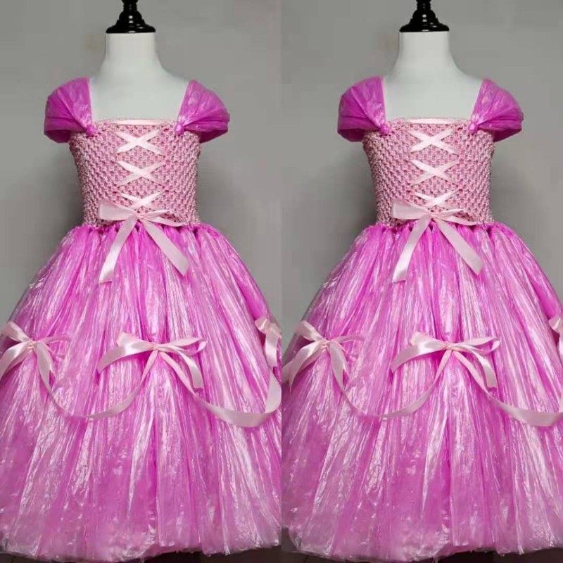 儿童环保服装手工创意diy亲子时装走秀粉色公主裙幼儿园女童礼服,童装/婴儿装/亲子装,儿童演出服,淘宝优惠券,粉丝福利购,淘宝优惠卷