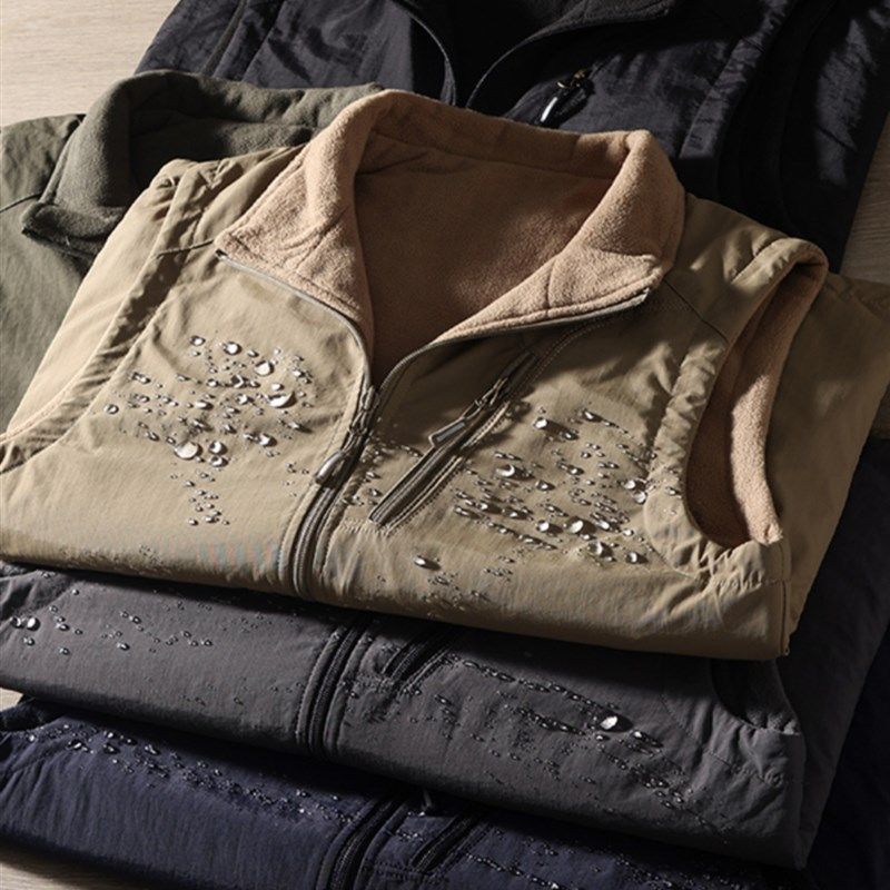 北欧户外牛货!双面可穿!秋冬防风防水男立领保暖摇粒绒马甲背心,男装,常规马甲,淘宝优惠券,粉丝福利购,淘宝优惠卷