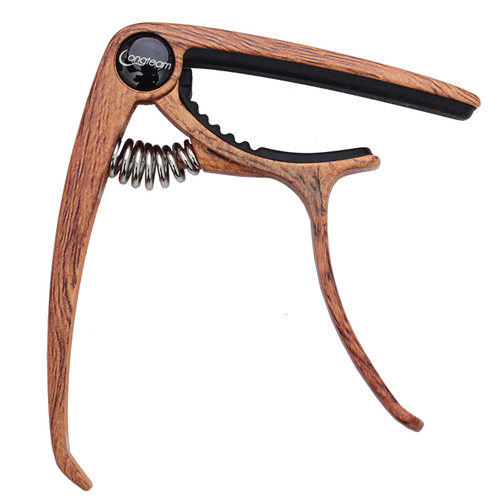 个性民谣木吉他夹子变调夹朗汀乌克丽丽尤克里里木纹锌合金调音夹