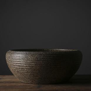 碗莲盆铜钱草水培花盆睡莲缸金钱草专用无孔陶瓷特大号厂家