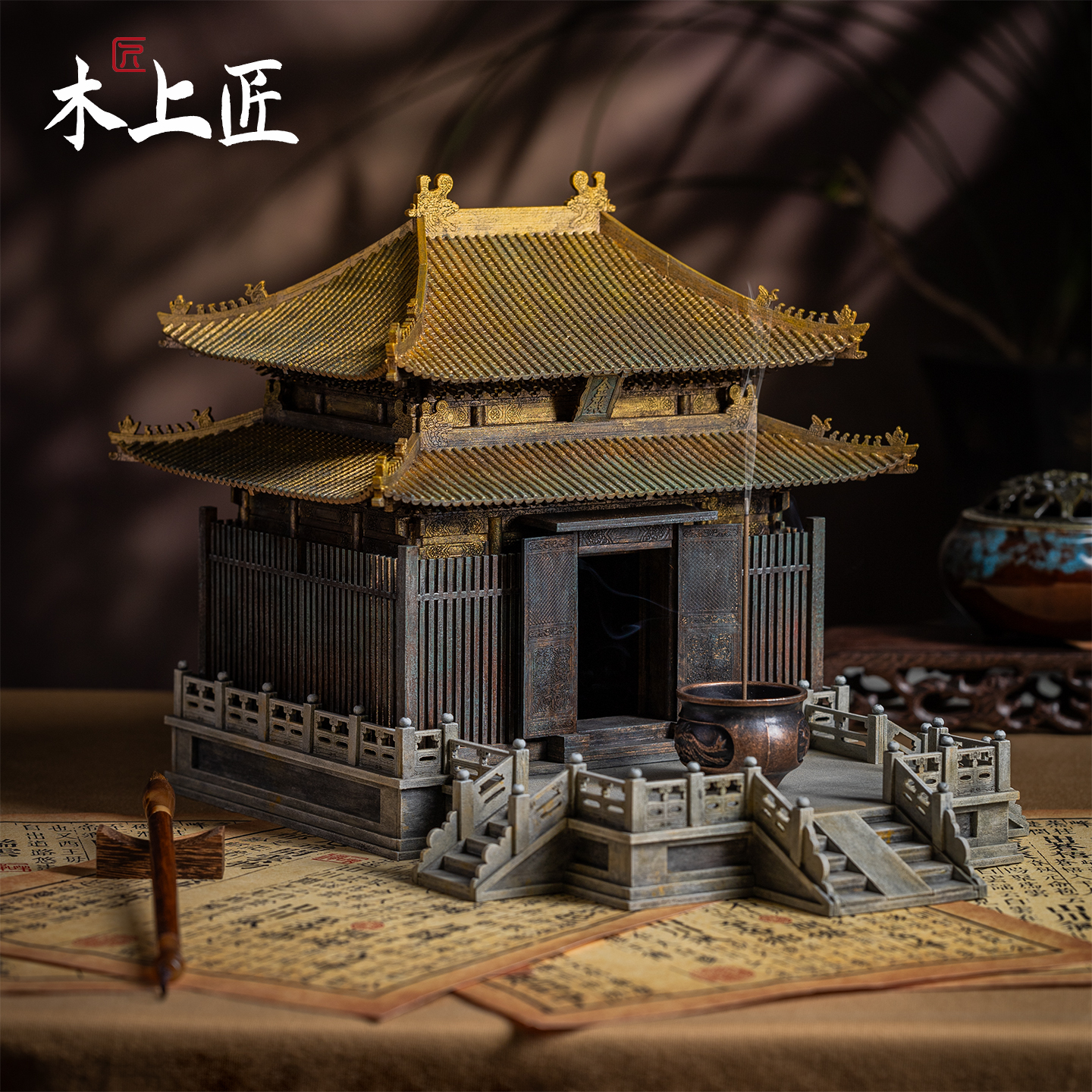 木上匠武当山金殿古建筑成品模型