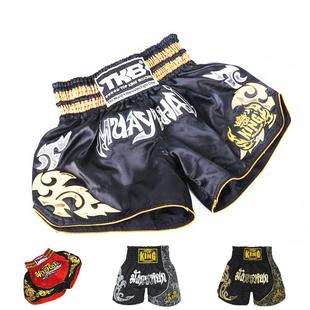 泰国泰拳ufc训练搏击散打成人儿童拳击短裤mma格斗短裤现货