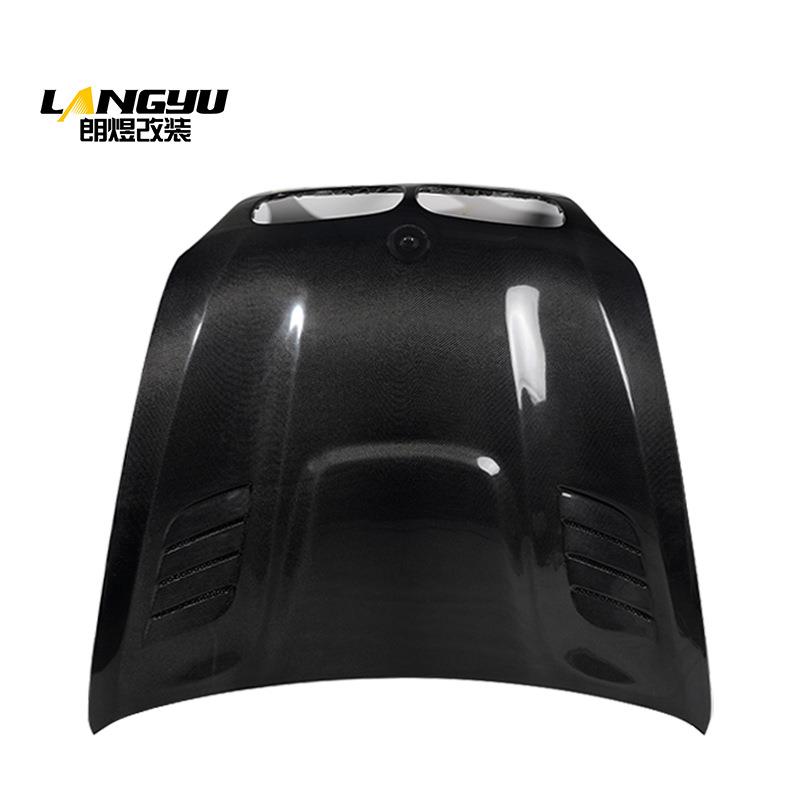 适用于宝马X5X6引擎盖改装轻量化V款碳纤维机盖E70E71改装配件