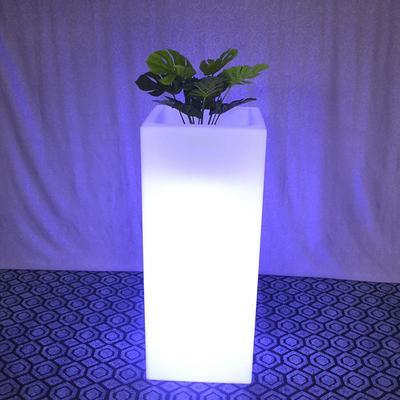 酷擎发光花盆容器室外花园商场装饰创意盆园艺发方形LEDLED绿植