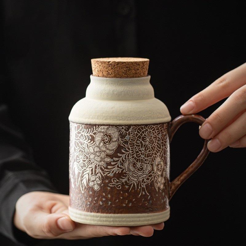 老岩泥鎏银小暖壶家用复古闷茶壶大容量泡茶壶中式热水瓶送礼