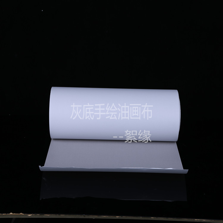 工厂批发零售手绘白底灰底化纤布水彩丙烯训练练习油画布可按要求