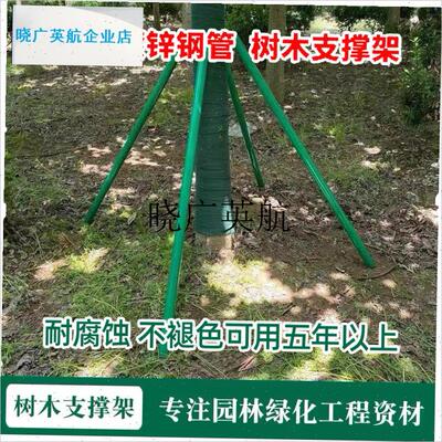 l钢管树木支撑架固定器r镀锌烤漆防风支架园林绿化苗木树支架杆