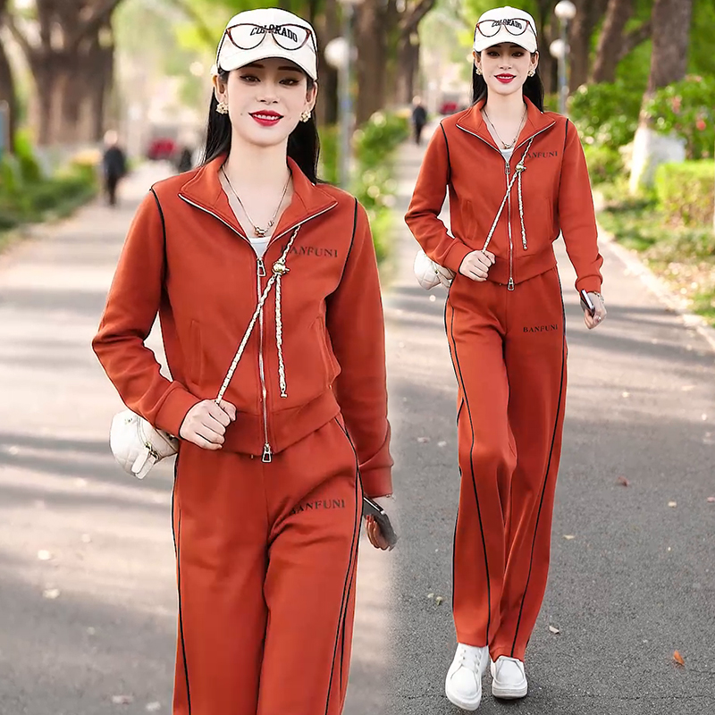 休闲运动服套装女2025新款两件套