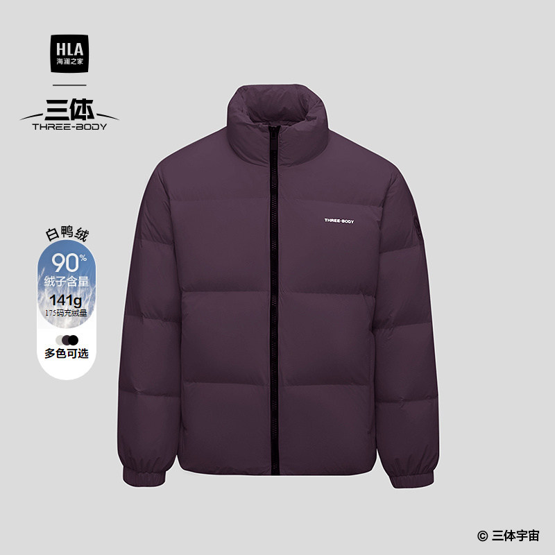 海澜之家三体联名加厚保暖羽绒服25新款冬季高充绒量面包服外套男