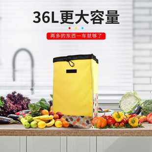 静音便携买菜车小拉车轻便手拉车折叠拉杆车家用小推车拖车购马小