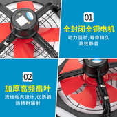 工业220V排气扇墙壁工厂大功率厨房油烟换气扇抽风机排风扇380V