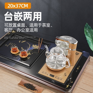全自动上水电热茶台烧水壶一体煮茶泡茶水壶茶具烧水茶壶茶炉玻璃