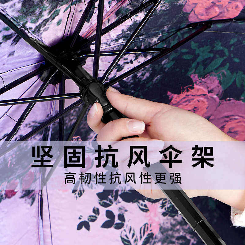 高颜值防晒超强防紫外线双层太阳伞黑胶晴雨两用雨伞遮阳伞upf50,居家日用,伞,淘宝优惠券,粉丝福利购,淘宝优惠卷