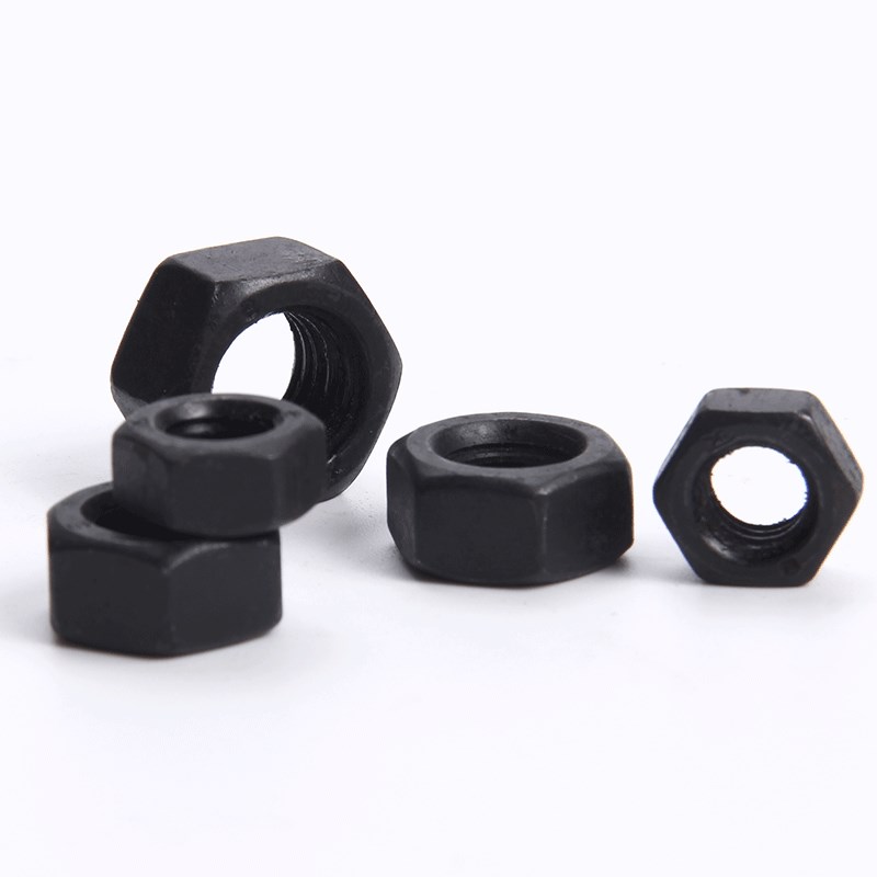 黑色六角a螺母高强度螺丝帽M2M2.5M3M4M5M6M8M10M12M14M16M18M20m