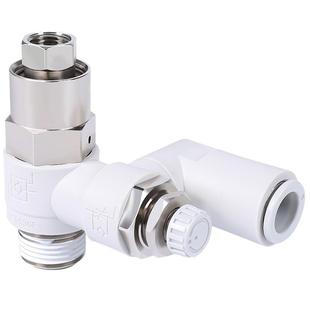 SMC型先导控制单向调速阀ASP330F 630F气动诱导止回阀 430F 530F