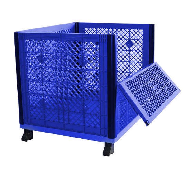 仓储货架收纳箱塑料轮子塑料盒卡笼塑料板移动箱塑料盒带仓储仓储