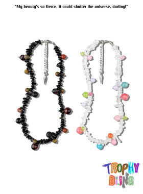 TROPHYBLING丨天然石百搭球球项链