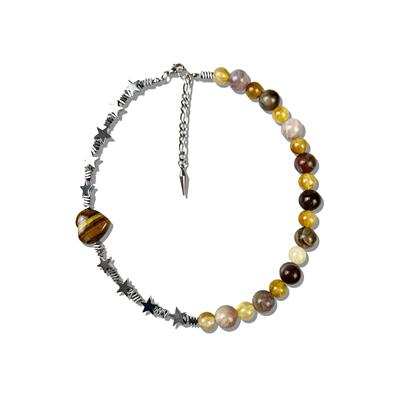 TROPHYBLING丨一半一半原创小众拼接项链