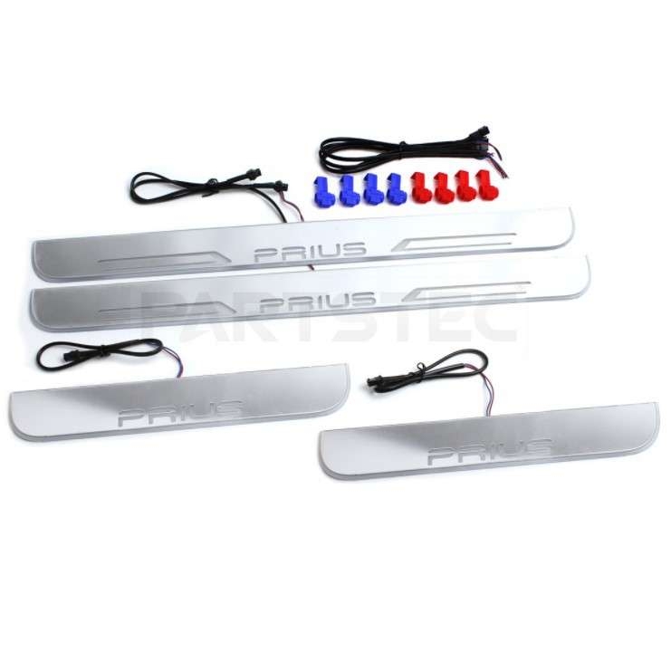 适用于prius普锐斯30系40系50系流光动态门槛条迎宾踏板