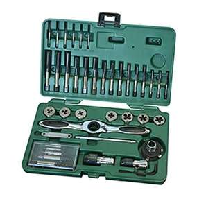 50451 世達(dá)工具40件組套高速鋼粗牙絲錐板牙手用絲錐絲攻大全套裝