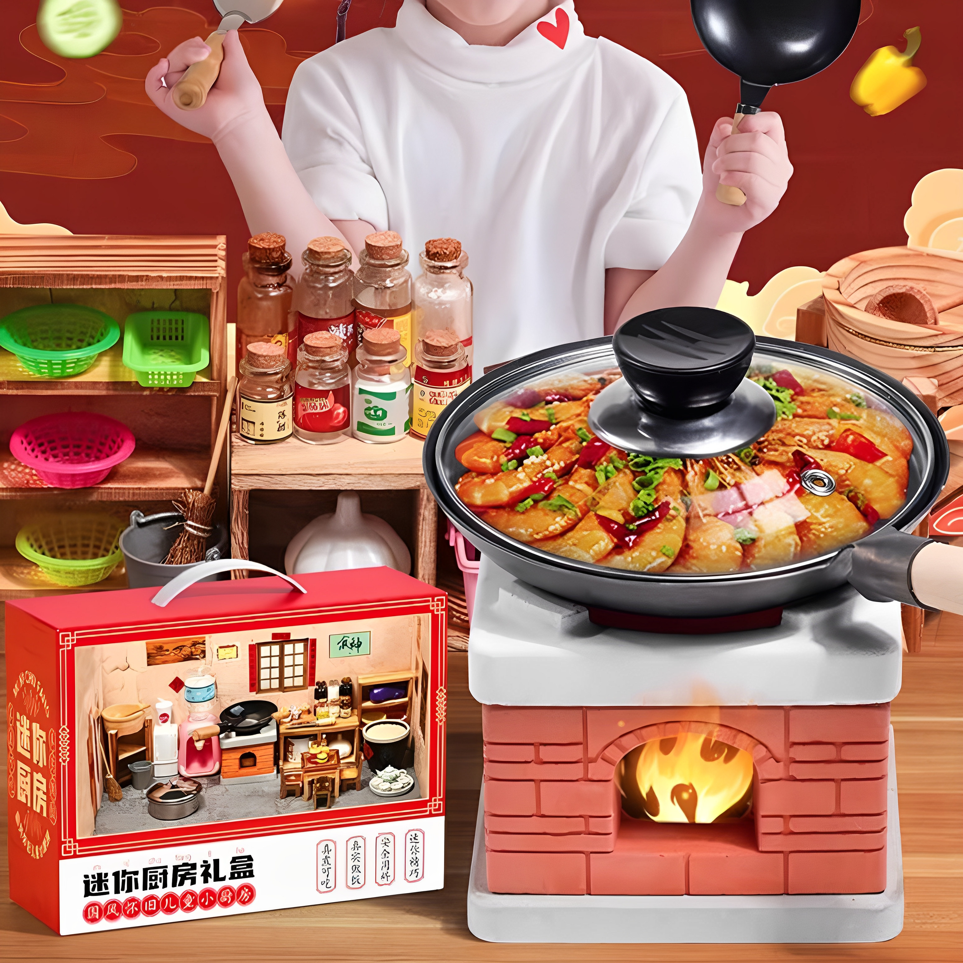 大号真煮可吃厨房玩具女孩礼物