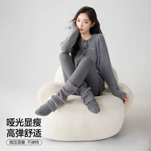 秋冬加绒加厚女中高腰棉竖条纹连踩脚打底裤 羊脂裤 百人验货