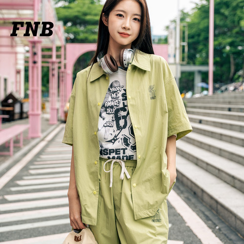 FNB2026夏季男速干印花短袖衬衫