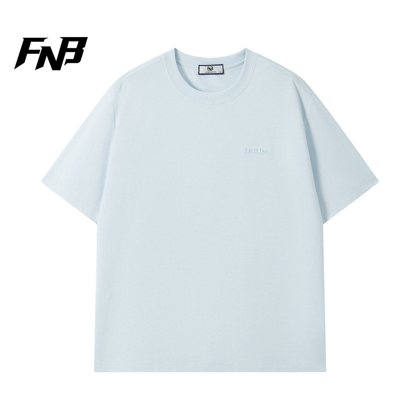 FNB美式街头风圆领纯色短袖T恤男女同款夏季百搭休闲上衣