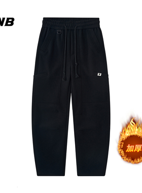FNB秋冬潮牌美式休闲加厚直筒男裤士潮流百搭宽松运动卫裤工装裤
