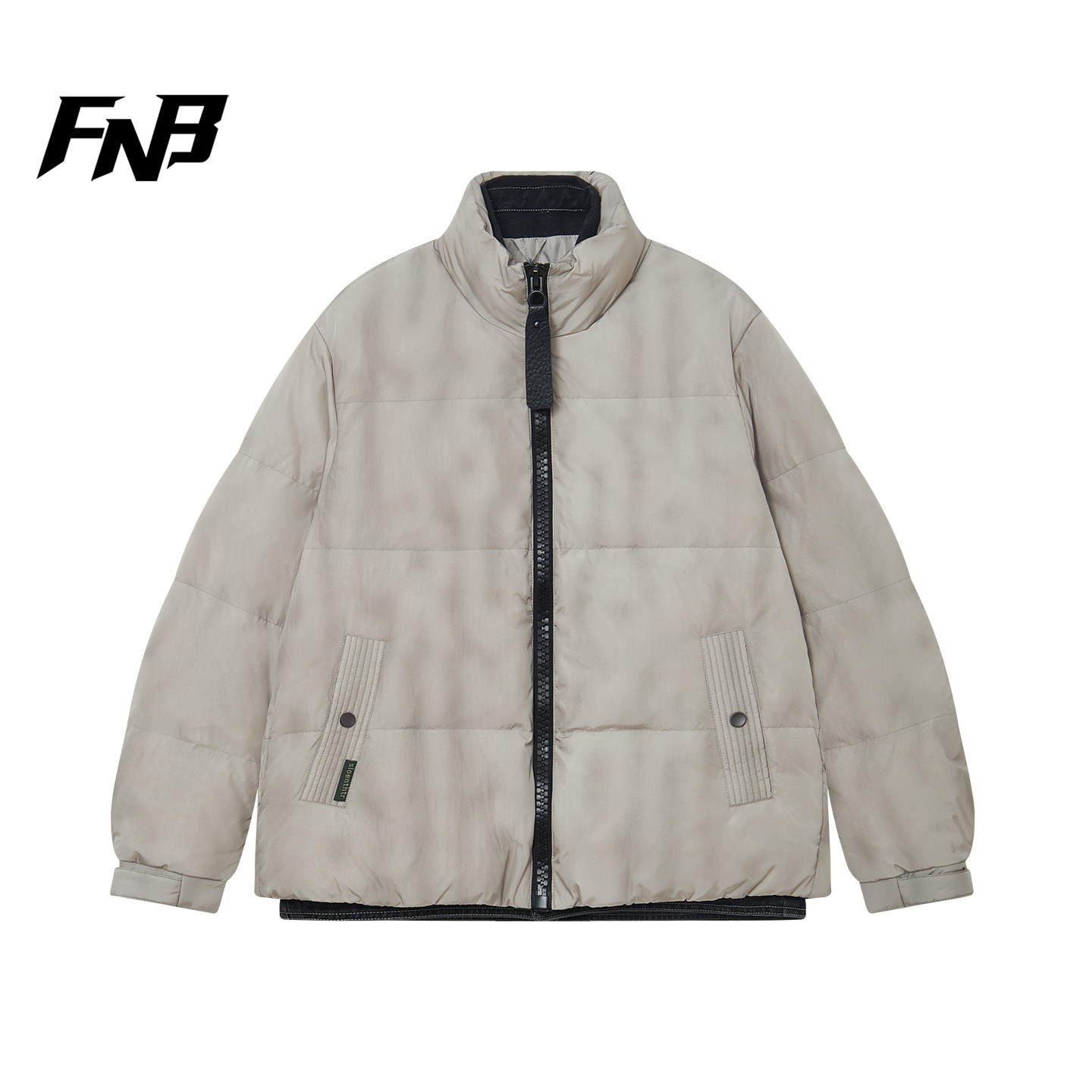 FNB美式立领短款羽绒服男女款假两件加厚保暖90绒外套25冬季新款