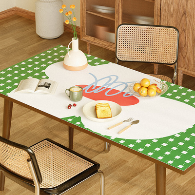 《重返自然》 ins桌布皮革餐桌垫防水防油耐高温免洗茶几垫长方形