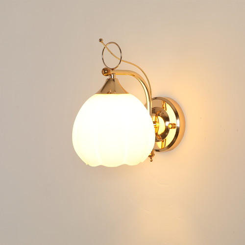 LED卧室床头灯现代简约新款TM精灵带遥控金色客厅楼梯过道墙壁灯