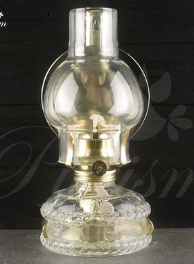 包邮25cm高复古怀旧玻璃新居婚庆子孙灯佛灯台灯装饰长明煤油灯