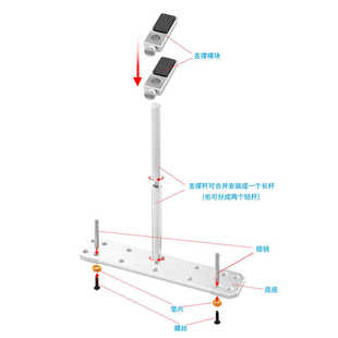 寒彻散热机箱风扇显卡支架海景房12CM风扇加装显卡防变形支撑架