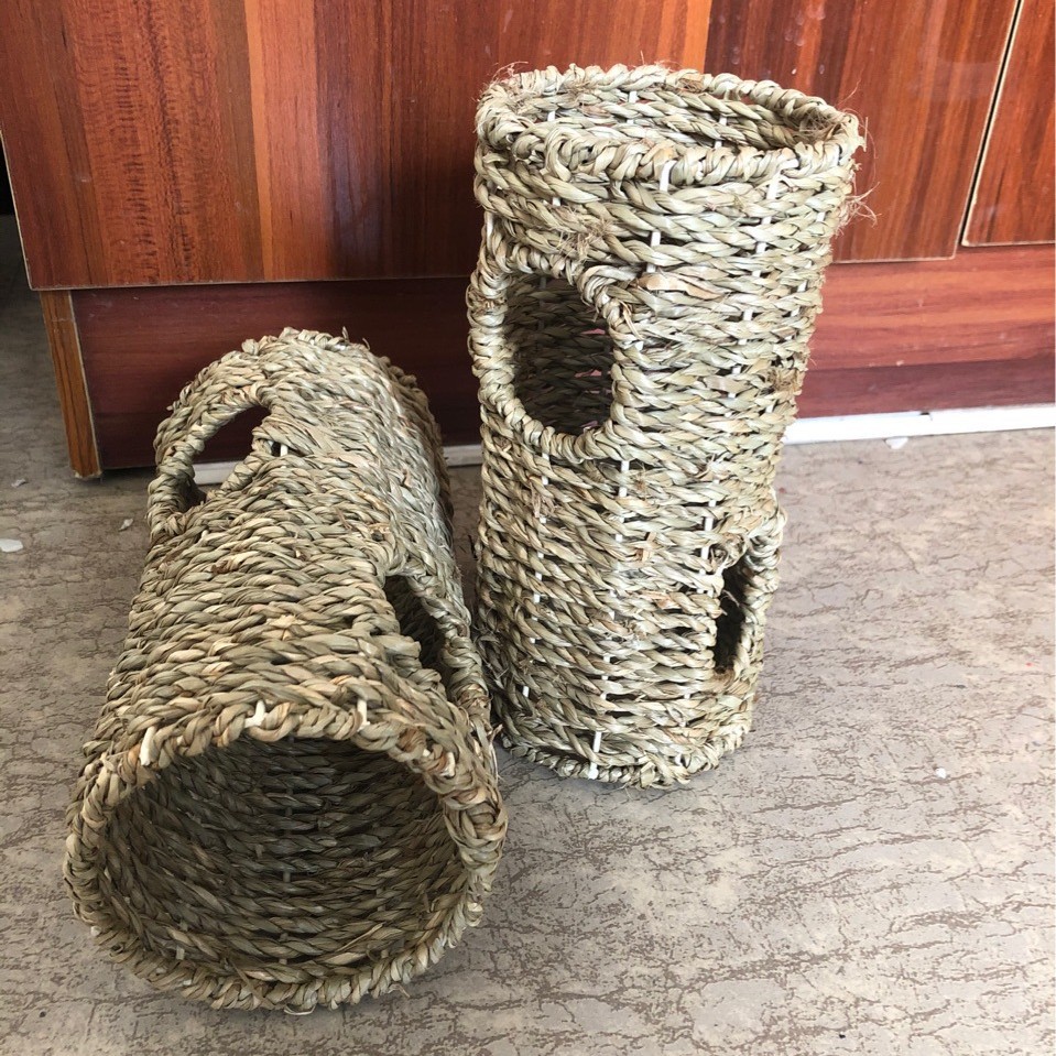 草编仓鼠通道爬宠玩具仓鼠窝猫小