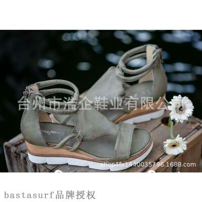 极速Shoes independent station new 2021 summNer slope heel wo