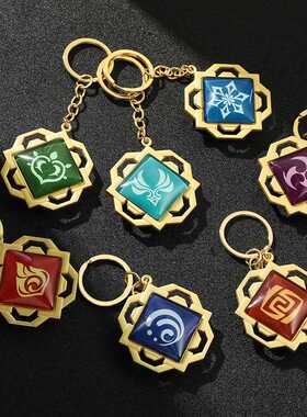 极速Hot Game Genshin Imspact Keychain Ganyu Keqing Wendi Xia