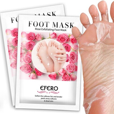 极速2Pcs=1ePair Aloe Peeling Foot Mask for Legs Feet Mask Ex