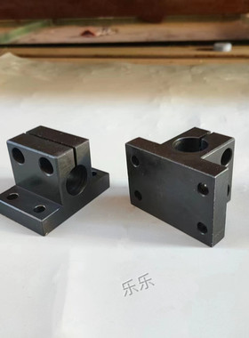 极速CLTB结构钢黑底座用轴支架指向轴支座u侧面T安装型支柱架固定