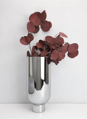 极速欧式玻璃f电镀花器花插摆件样板房售楼部卧室书房客厅桌面玄