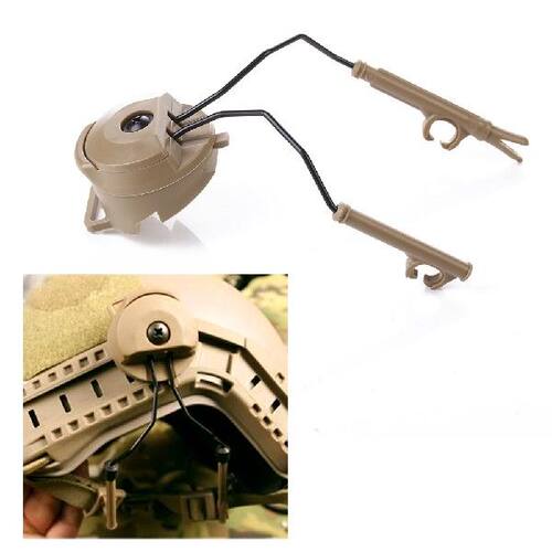 极速1Pair Tactics Helmet Headset Holder for Fast HelXmet Rai