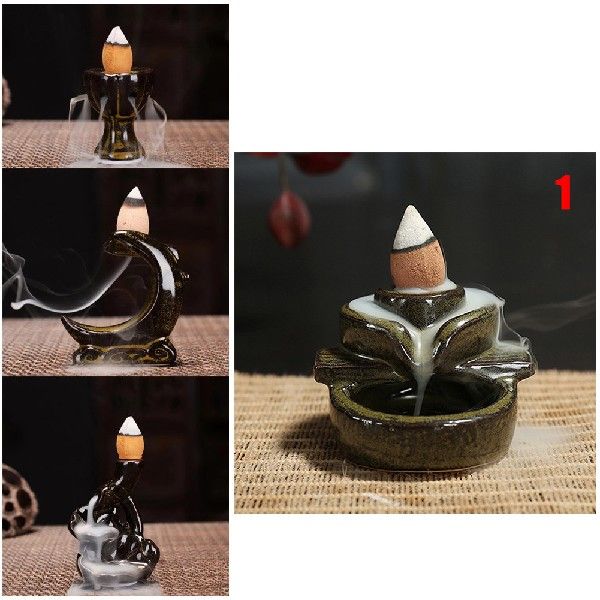 速发Waterfall Backflow Incense Burner Incense Fountain Incen