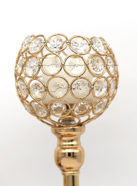 极速新款创意水晶摆件烛台酒店居家装饰蜡烛Q杯欧式时尚蜡烛台