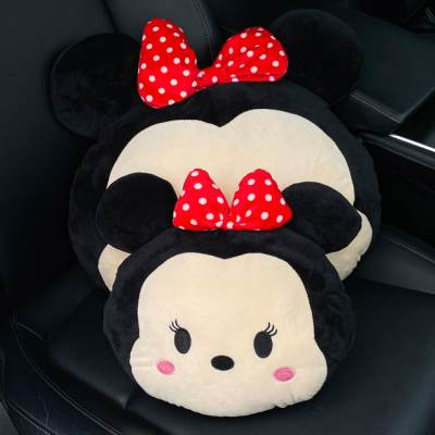 极速汽车枕头护颈枕可爱s通用卡通四季创意女生抱枕四件套车载座